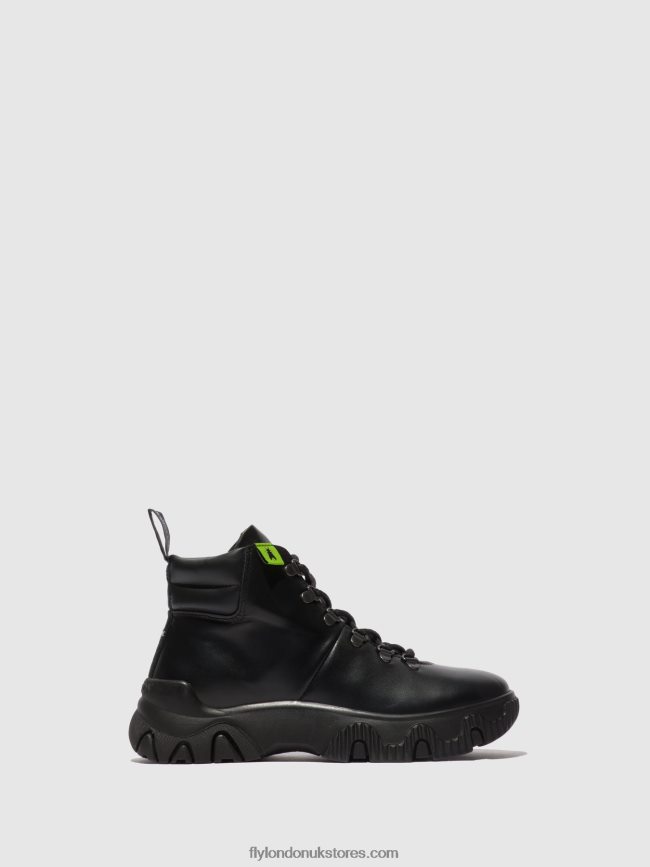 Lace-up Ankle Boots FIGA887 Women Fly London 4V24RT166 TUNDER BLACK