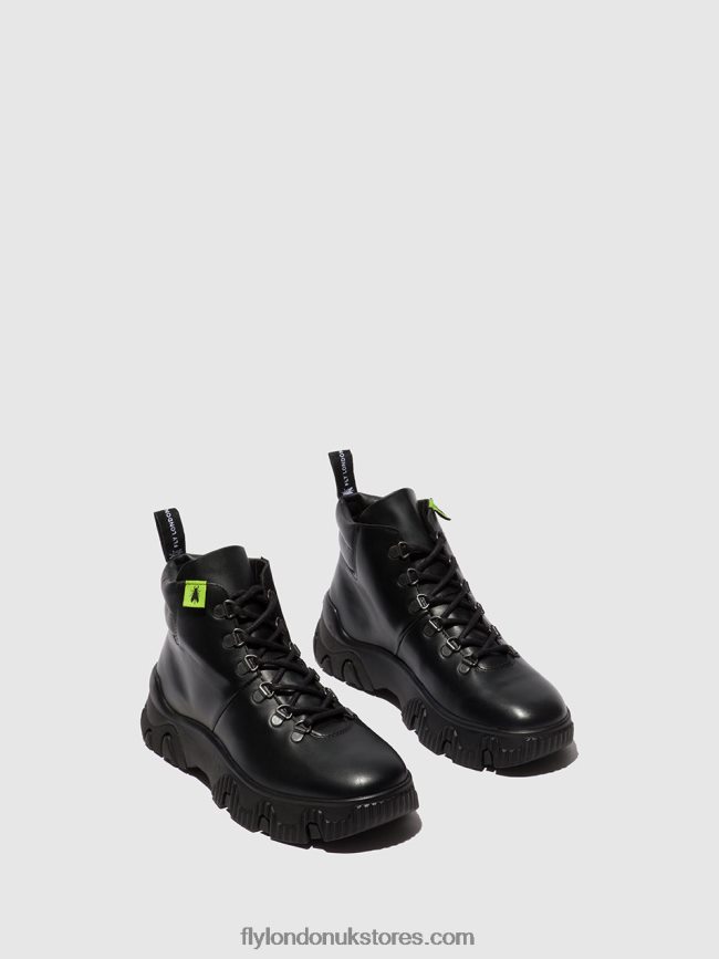 Lace-up Ankle Boots FIGA887 Women Fly London 4V24RT166 TUNDER BLACK