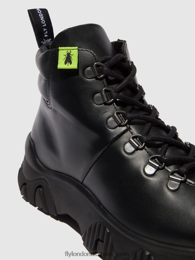 Lace-up Ankle Boots FIGA887 Women Fly London 4V24RT166 TUNDER BLACK