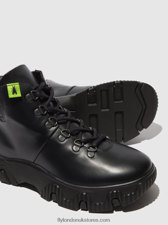 Lace-up Ankle Boots FIGA887 Women Fly London 4V24RT166 TUNDER BLACK