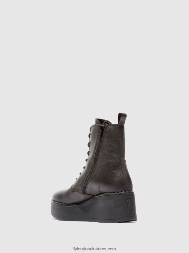 Lace-up Ankle Boots HEPE239 Women Fly London 4V24RT200 VERONA GROUND