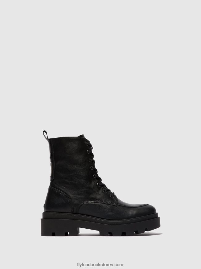 Lace-up Ankle Boots JAYE878 Women Fly London 4V24RT104 BLACK