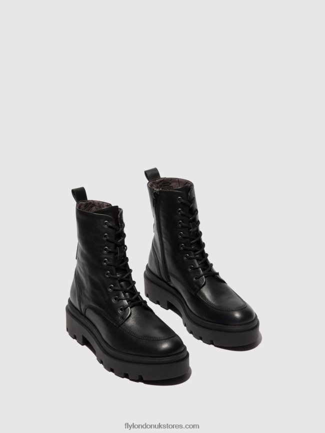 Lace-up Ankle Boots JAYE878 Women Fly London 4V24RT104 BLACK