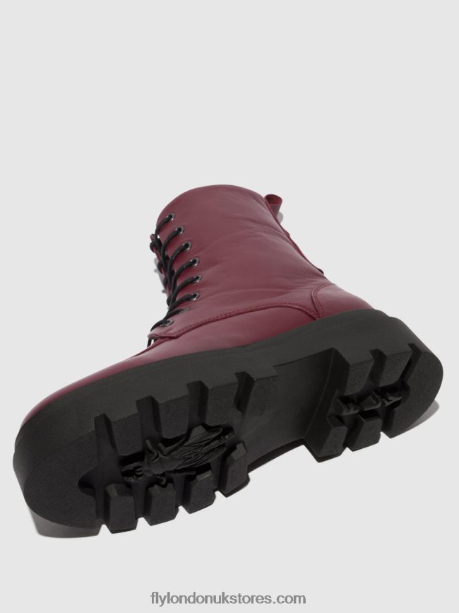 Lace-up Ankle Boots JAYE878 Women Fly London 4V24RT97 WINE