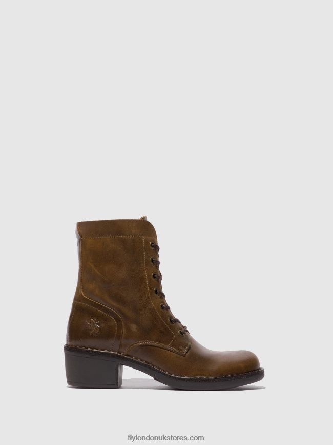 Lace-up Ankle Boots MILU044 Women Fly London 4V24RT194 RUG CAMEL