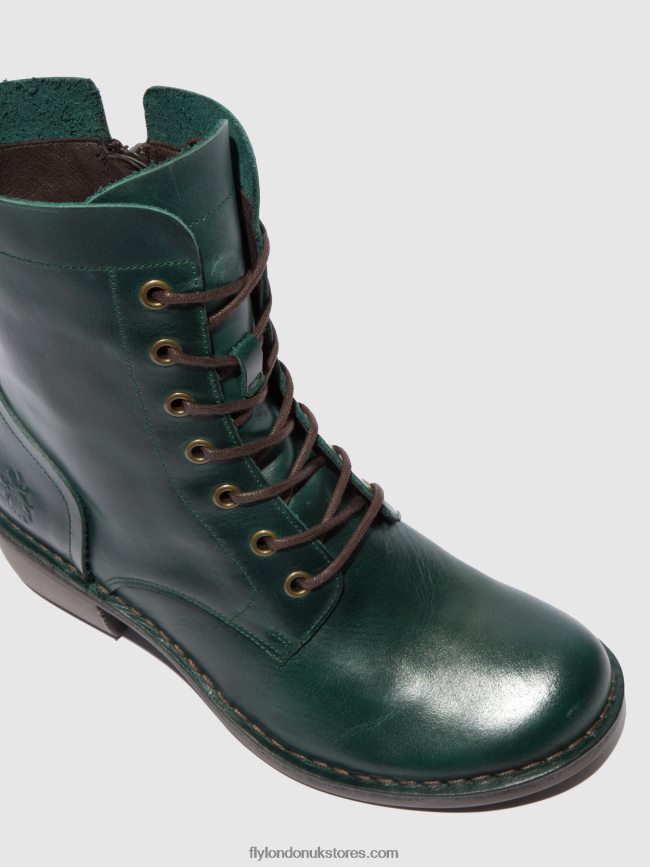 Lace-up Ankle Boots MILU044 Women Fly London 4V24RT195 RUG PETROL