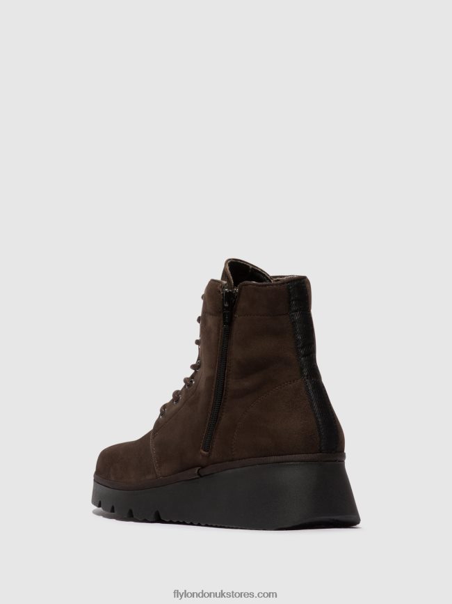 Lace-up Ankle Boots PALL404 Women Fly London 4V24RT94 DK. TAUPE