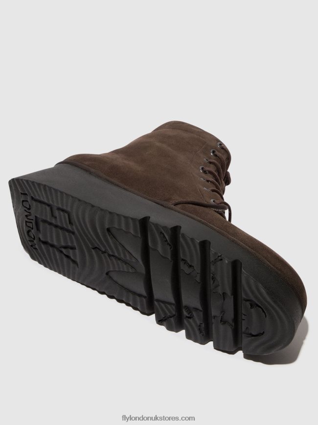 Lace-up Ankle Boots PALL404 Women Fly London 4V24RT94 DK. TAUPE
