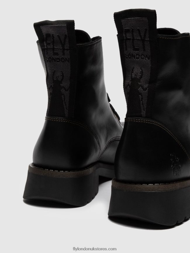 Lace-up Ankle Boots RAGI539 Women Fly London 4V24RT283 BLACK