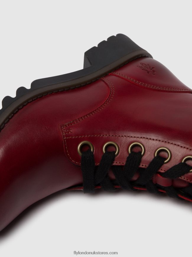 Lace-up Ankle Boots RAGI539 Women Fly London 4V24RT284 RED