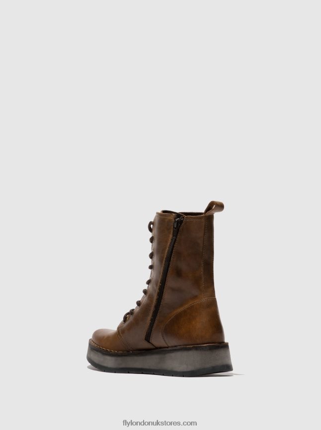 Lace-up Ankle Boots RAMI043 Women Fly London 4V24RT244 RUG CAMEL