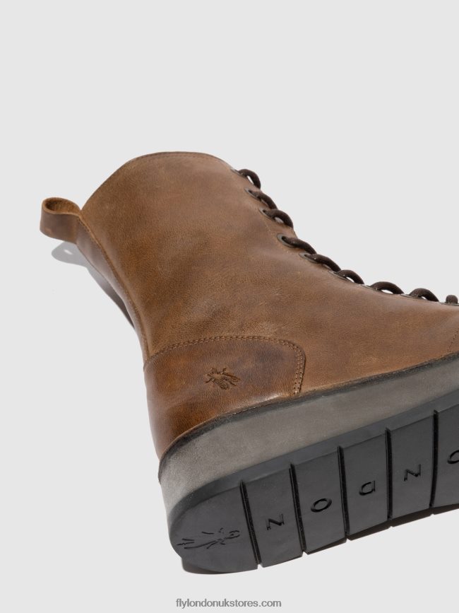 Lace-up Ankle Boots RAMI043 Women Fly London 4V24RT244 RUG CAMEL