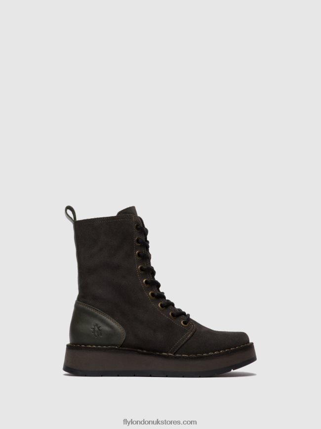 Lace-up Ankle Boots RAMI043 Women Fly London 4V24RT247 OILSUEDE/RUG DIESEL