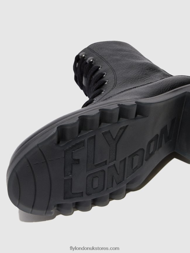 Lace-up Ankle Boots REID893 Women Fly London 4V24RT91 BLACK