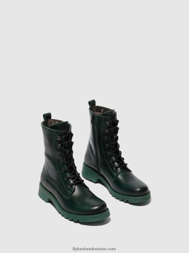 Lace-up Ankle Boots REID893 Women Fly London 4V24RT92 PETROL (PETROL SOLE)