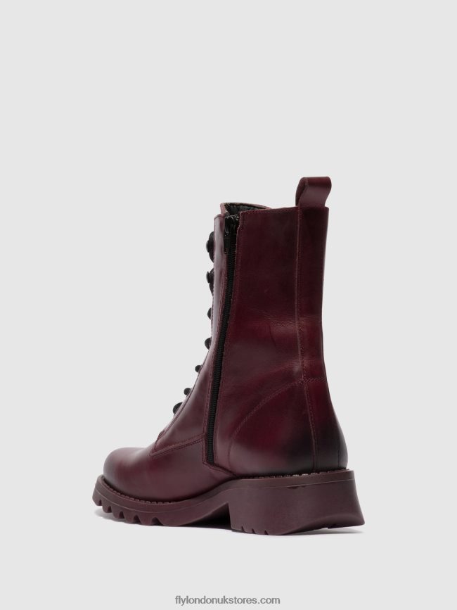 Lace-up Ankle Boots REID893 Women Fly London 4V24RT93 PURPLE (PURPLE SOLE)