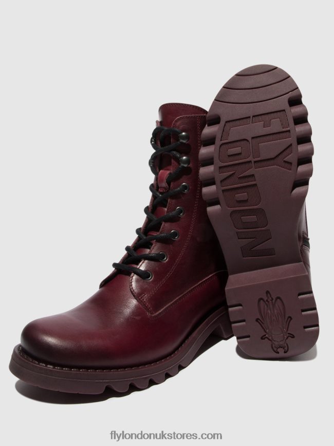 Lace-up Ankle Boots REID893 Women Fly London 4V24RT93 PURPLE (PURPLE SOLE)