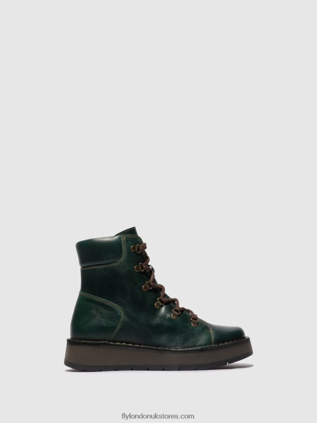 Lace-up Ankle Boots ROXY094 Women Fly London 4V24RT89 PETROL