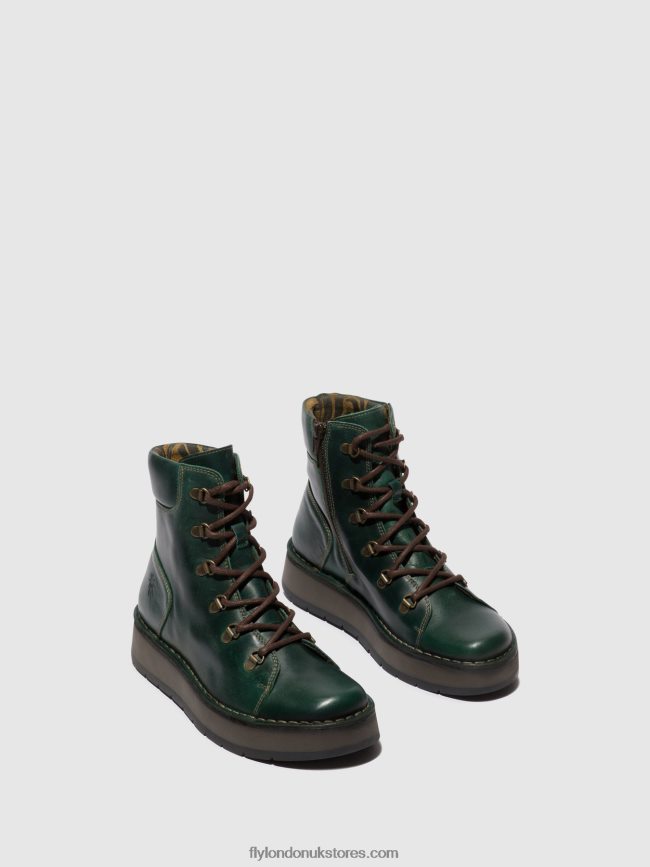 Lace-up Ankle Boots ROXY094 Women Fly London 4V24RT89 PETROL
