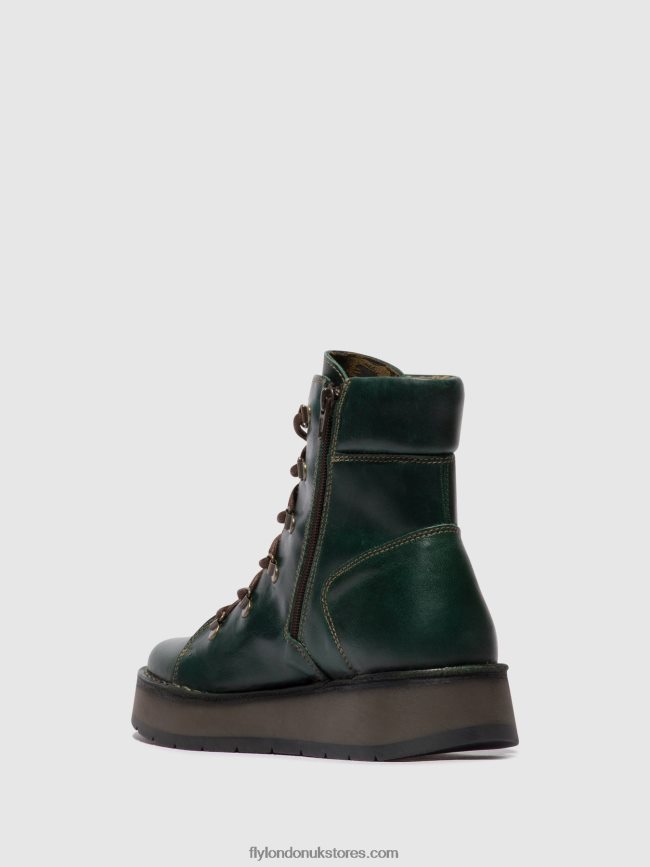 Lace-up Ankle Boots ROXY094 Women Fly London 4V24RT89 PETROL