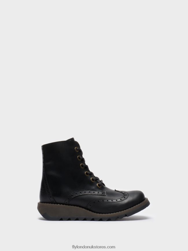 Lace-up Ankle Boots SARL069 Women Fly London 4V24RT254 BLACK