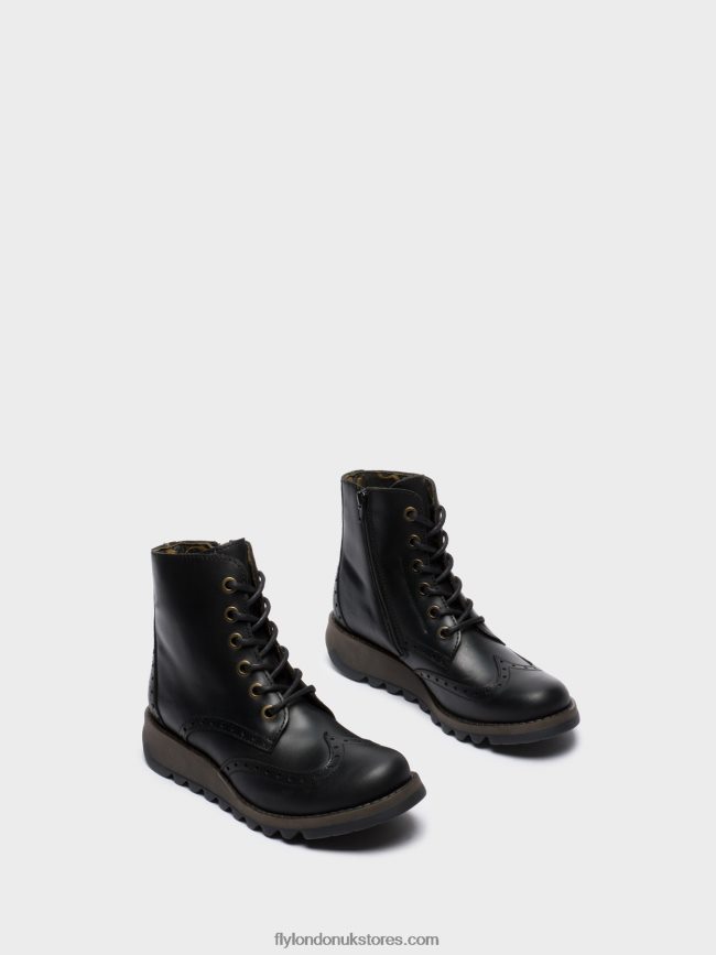 Lace-up Ankle Boots SARL069 Women Fly London 4V24RT254 BLACK