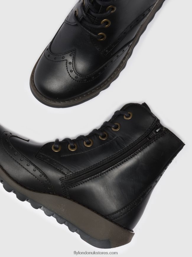 Lace-up Ankle Boots SARL069 Women Fly London 4V24RT254 BLACK