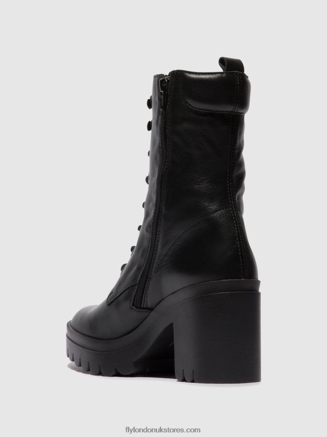 Lace-up Ankle Boots TIEL642 Women Fly London 4V24RT85 BLACK