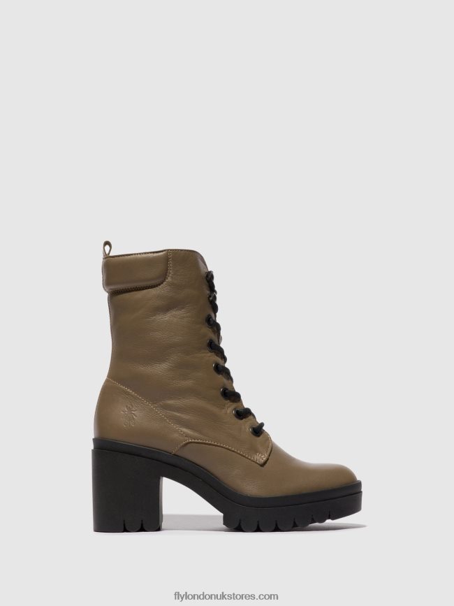 Lace-up Ankle Boots TIEL642 Women Fly London 4V24RT86 TAUPE