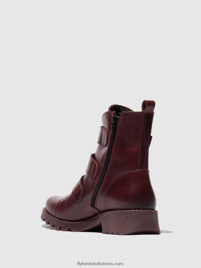 Velcro Ankle Boots RACH790 Women Fly London 4V24RT77 PURPLE (PURPLE SOLE)