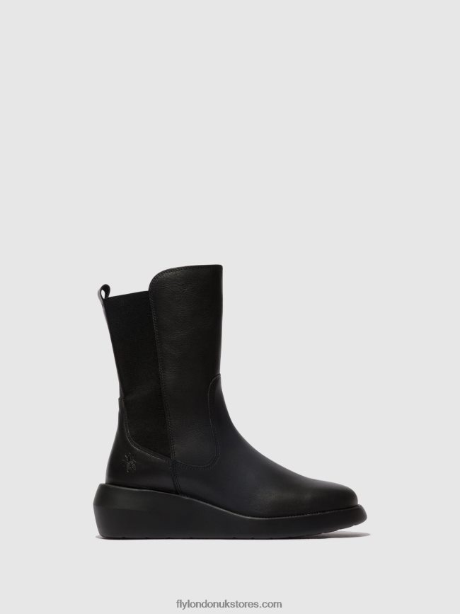 Zip Up Ankle Boots BRIN516 Women Fly London 4V24RT63 BLACK