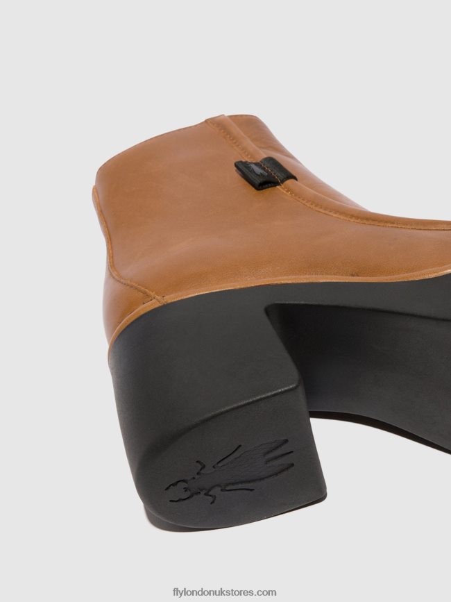 Zip Up Ankle Boots MITE249 Women Fly London 4V24RT54 CUOIO
