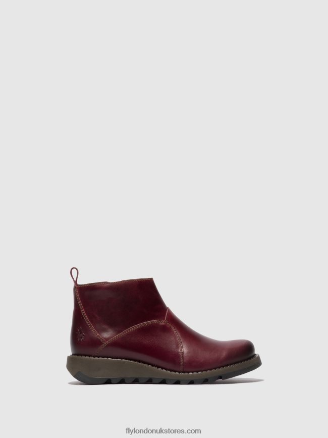 Zip Up Ankle Boots SELY918 Women Fly London 4V24RT46 PURPLE