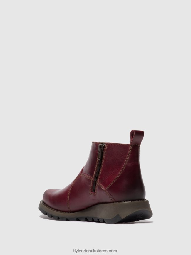 Zip Up Ankle Boots SELY918 Women Fly London 4V24RT46 PURPLE