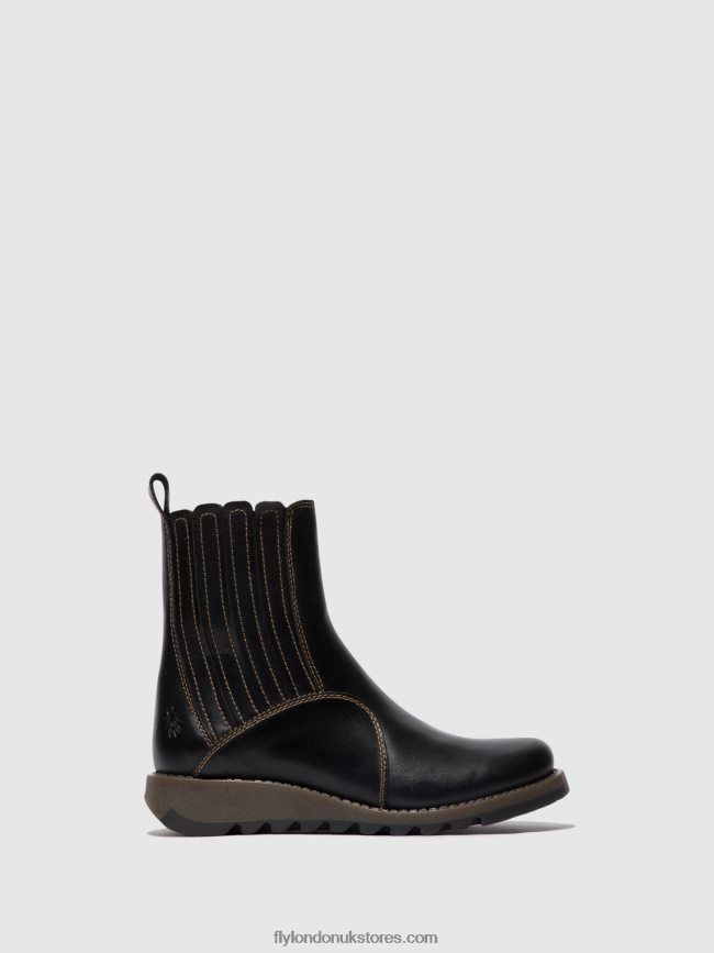 Zip Up Ankle Boots SUZY899 Women Fly London 4V24RT38 BLACK