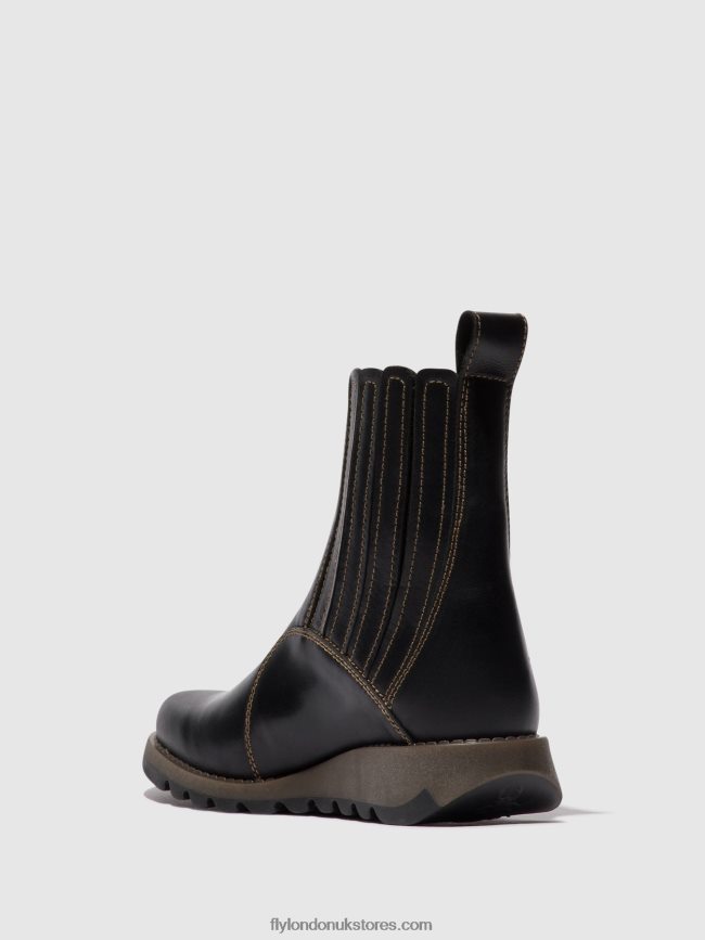 Zip Up Ankle Boots SUZY899 Women Fly London 4V24RT38 BLACK