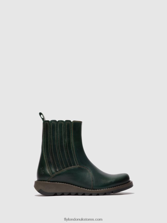 Zip Up Ankle Boots SUZY899 Women Fly London 4V24RT42 PETROL