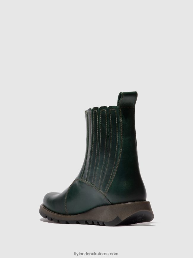 Zip Up Ankle Boots SUZY899 Women Fly London 4V24RT42 PETROL