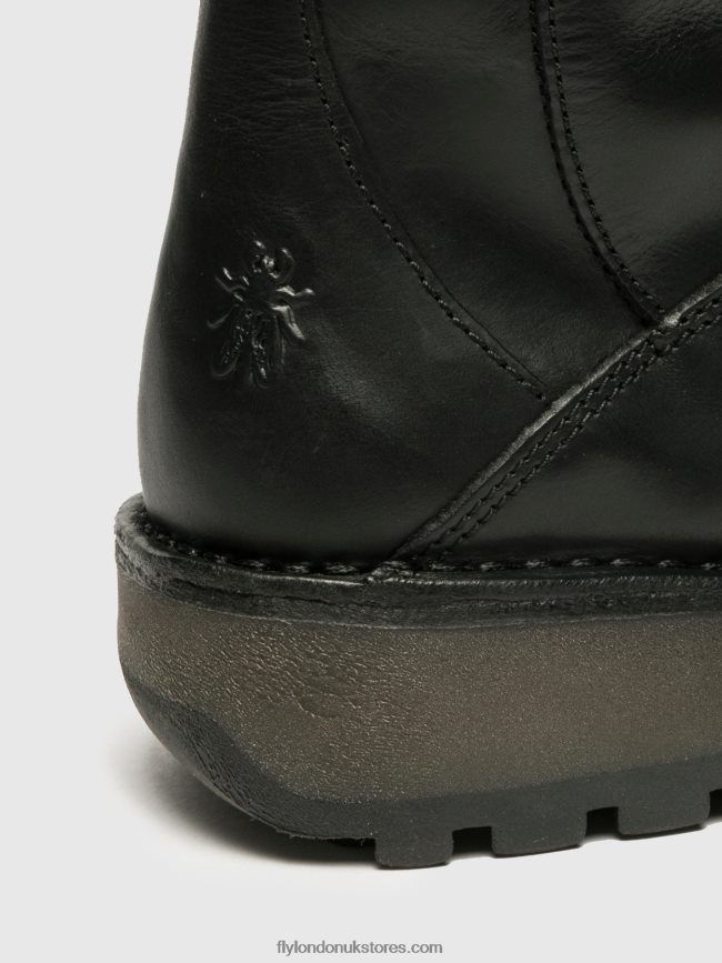 Buckle Boots MES Women Fly London 4V24RT344 BLACK