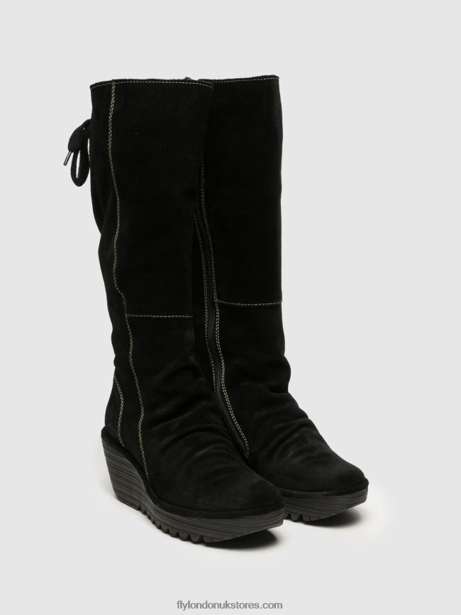 Knee-High Boots YUST Women Fly London 4V24RT354 BLACK