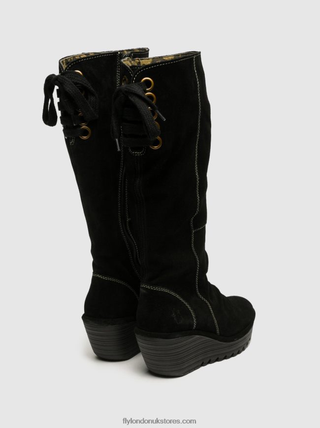Knee-High Boots YUST Women Fly London 4V24RT354 BLACK