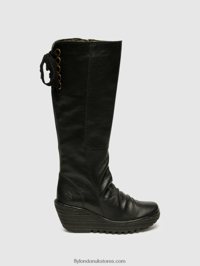 Knee-High Boots YUST Women Fly London 4V24RT355 BLACK
