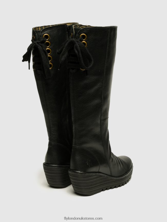 Knee-High Boots YUST Women Fly London 4V24RT355 BLACK