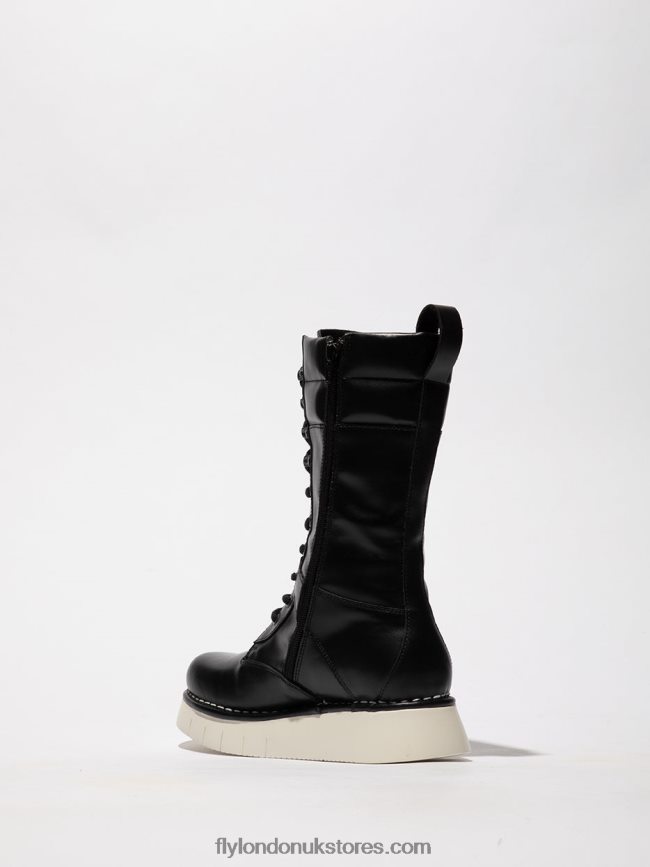 Lace-up Boots IEVA245 Women Fly London 4V24RT313 TUNDER BLACK