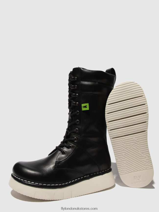 Lace-up Boots IEVA245 Women Fly London 4V24RT313 TUNDER BLACK