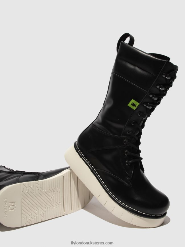 Lace-up Boots IEVA245 Women Fly London 4V24RT313 TUNDER BLACK