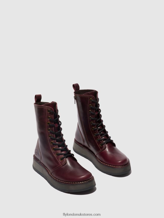 Lace-up Boots RAMI043 Women Fly London 4V24RT291 PURPLE