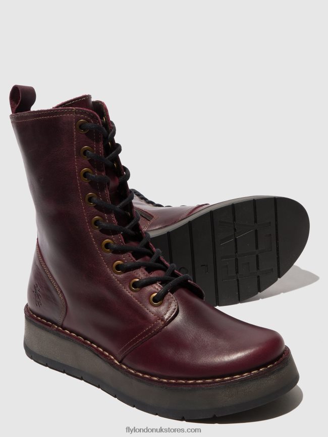 Lace-up Boots RAMI043 Women Fly London 4V24RT291 PURPLE