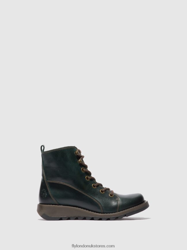 Lace-up Boots SORE813 Women Fly London 4V24RT327 RUG PETROL