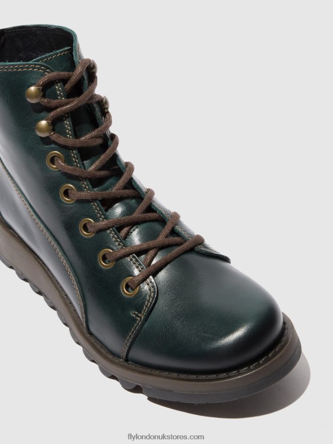 Lace-up Boots SORE813 Women Fly London 4V24RT327 RUG PETROL